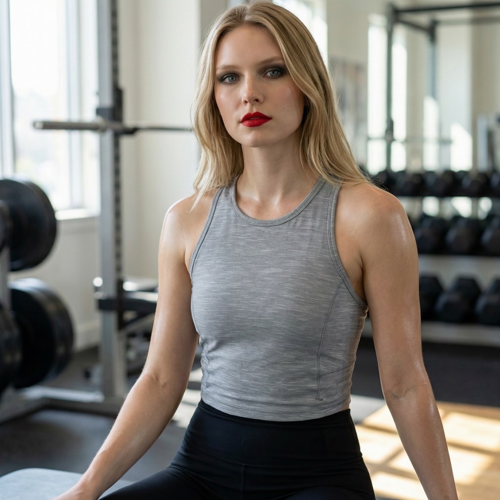 Lululemon Power Thru Tank | Muted Slate Gray | Size 10 | Abrasion Resistant